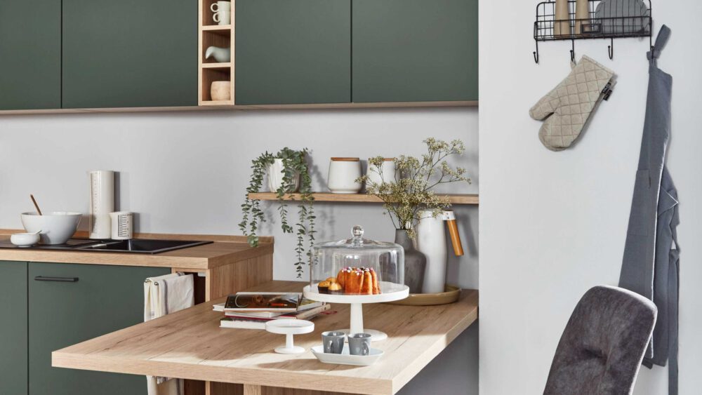 nobilia® Einbauküche Easytouch mit Ansetztisch und Geräten – Bild 8