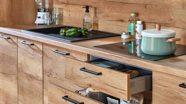 nobilia® Einbauküche Senso mit gorenje Elektrogeräten, z. B. Kühlschrank – Bild 4