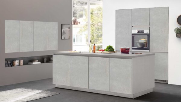 nobilia® Einbauküche Stone Art mit AEG Einbaugeräten