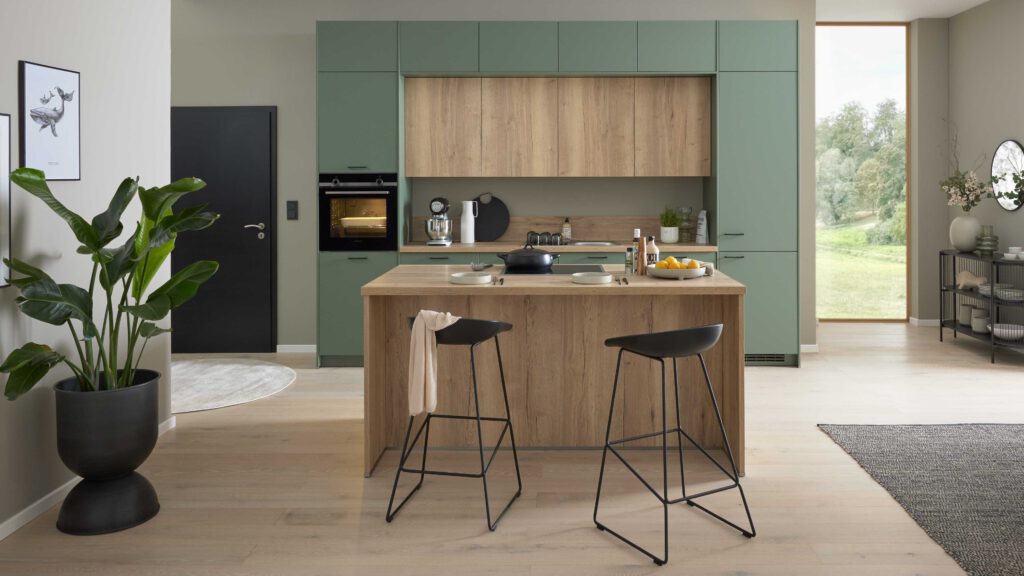 WERT KÜCHE® Mattea Color mit SIEMENS Einbaugeräten