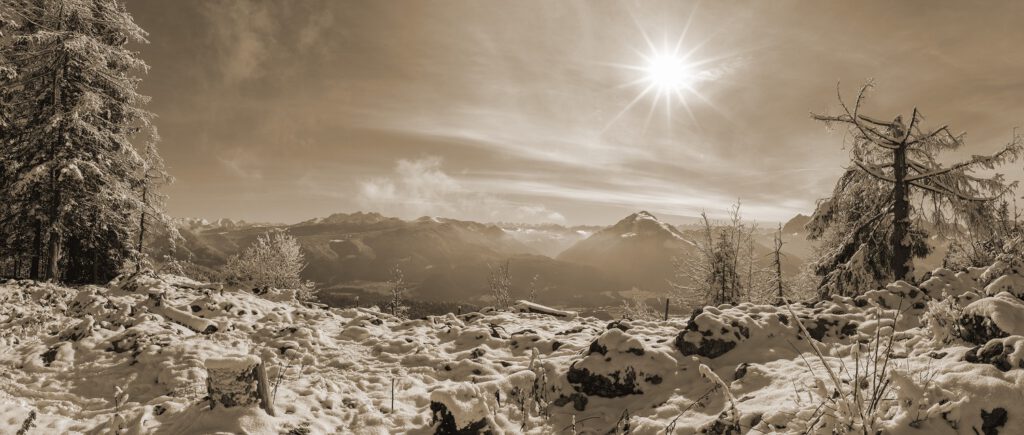 Bild Bergpanorama Winter