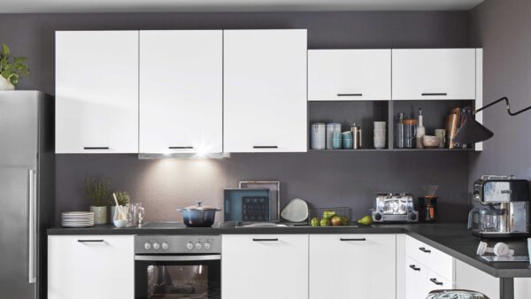nobilia® Einbauküche Easytouch mit privileg Elektrogeräten und BOSCH Kühlschrank – Bild 4