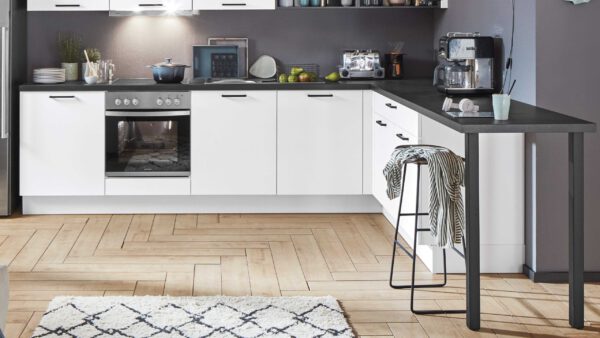 nobilia® Einbauküche Easytouch mit privileg Elektrogeräten und BOSCH Kühlschrank – Bild 5