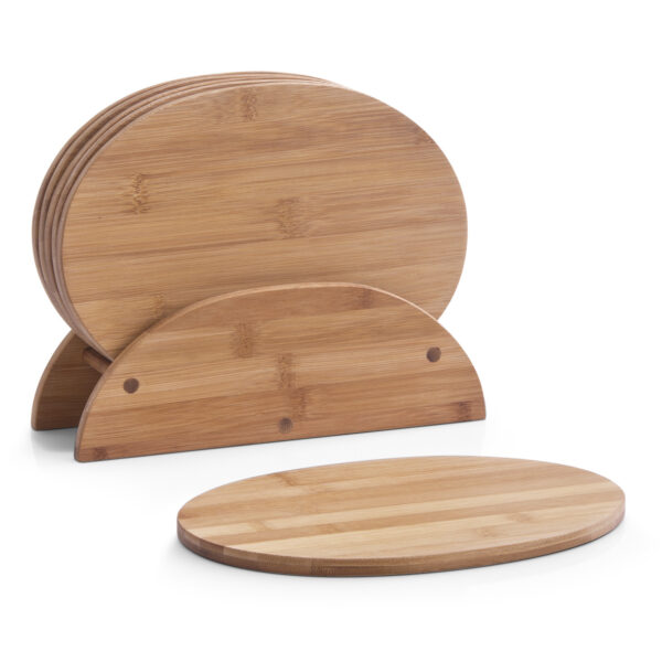 Brettchenständer Bamboo oval 7 tlg.