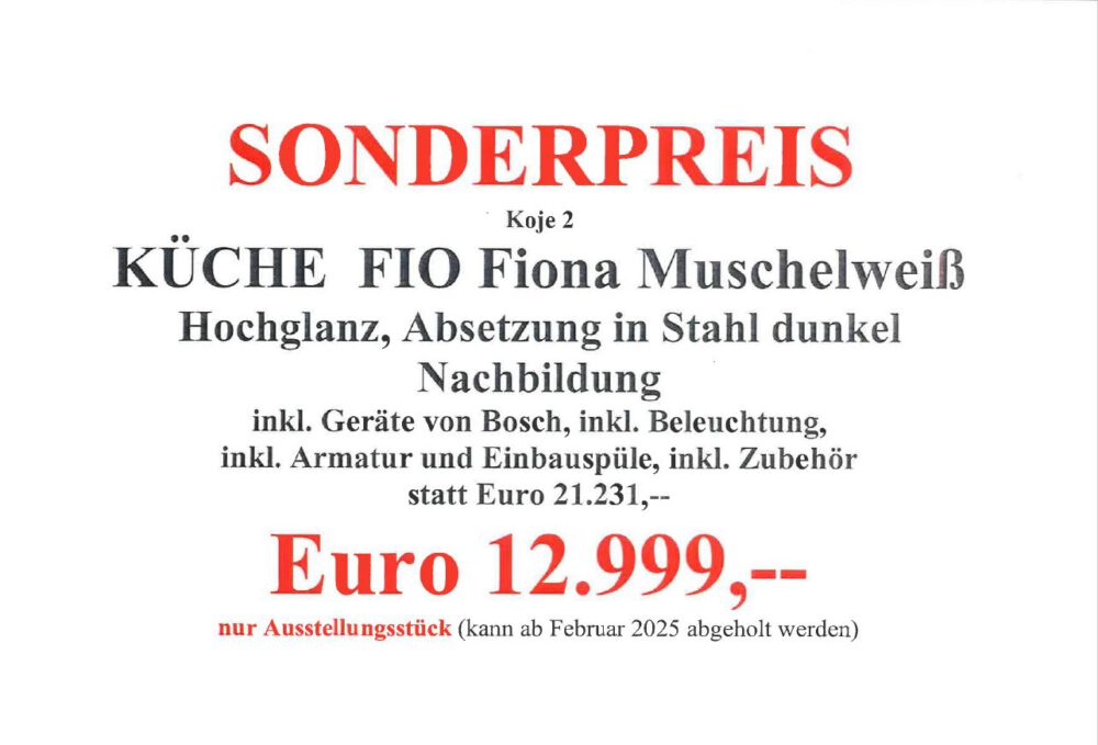 Ausstellungsküche Koje 2 – Bild 4