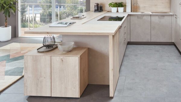 nobilia® Einbauküche Riva mit JUNKER Elektrogeräten und Esstheke – Bild 6