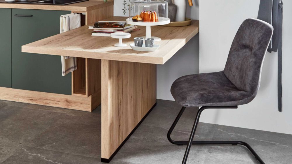 nobilia® Einbauküche Easytouch mit Ansetztisch und Geräten – Bild 9