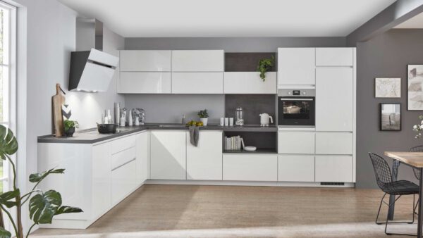 nobilia® Einbauküche Novalux mit Elektrogeräten