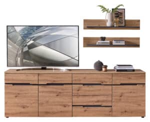 TV-Sideboard Memphis und Wandbord