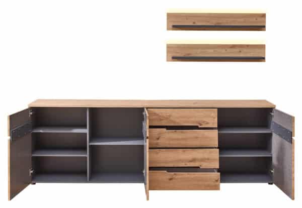 TV-Sideboard Memphis und Wandbord – Bild 3